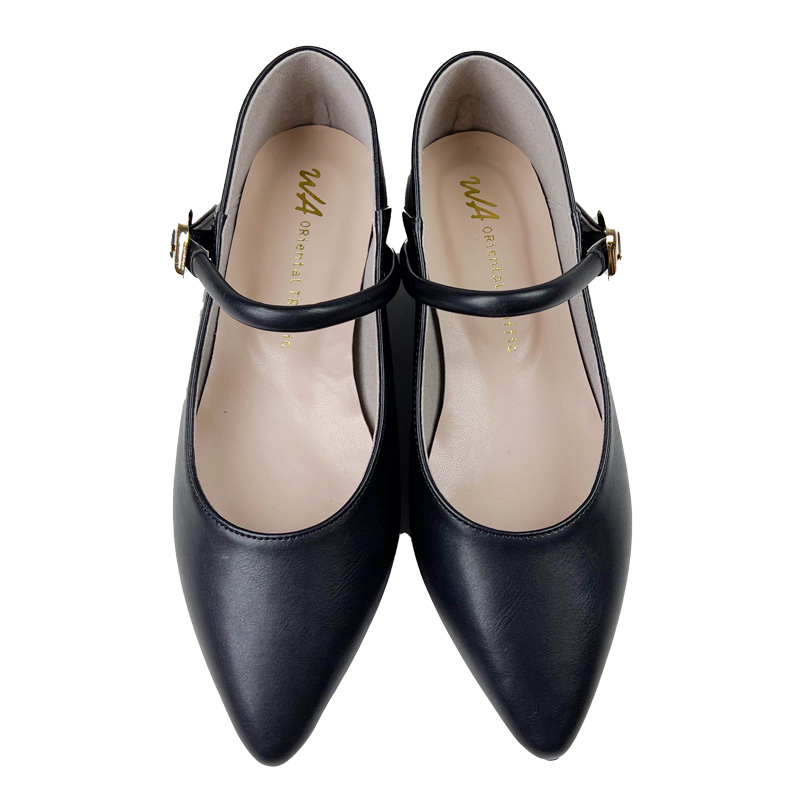 WA Comfort Pointed Toe Strap Pumps