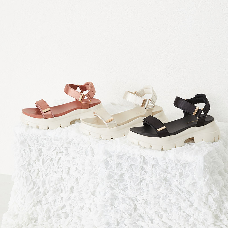 satin platform shoes